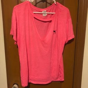 PINK cut out tee